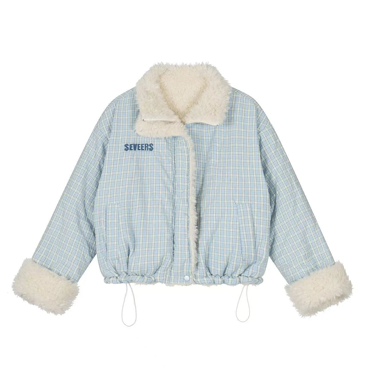 Reversible Check Padded Jacket   OL2110