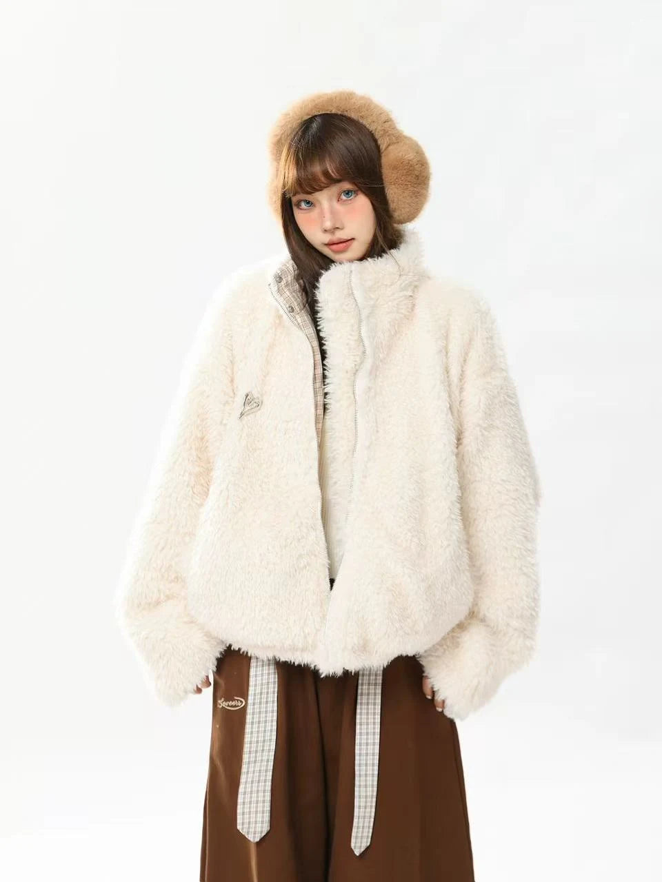 Reversible Check Padded Jacket   OL2110