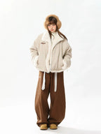 Reversible Check Padded Jacket   OL2110