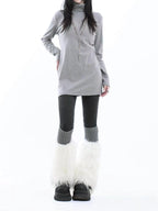 Vintage Slim Fit High Neck Layering Tee   oliviroa オリヴィオラ