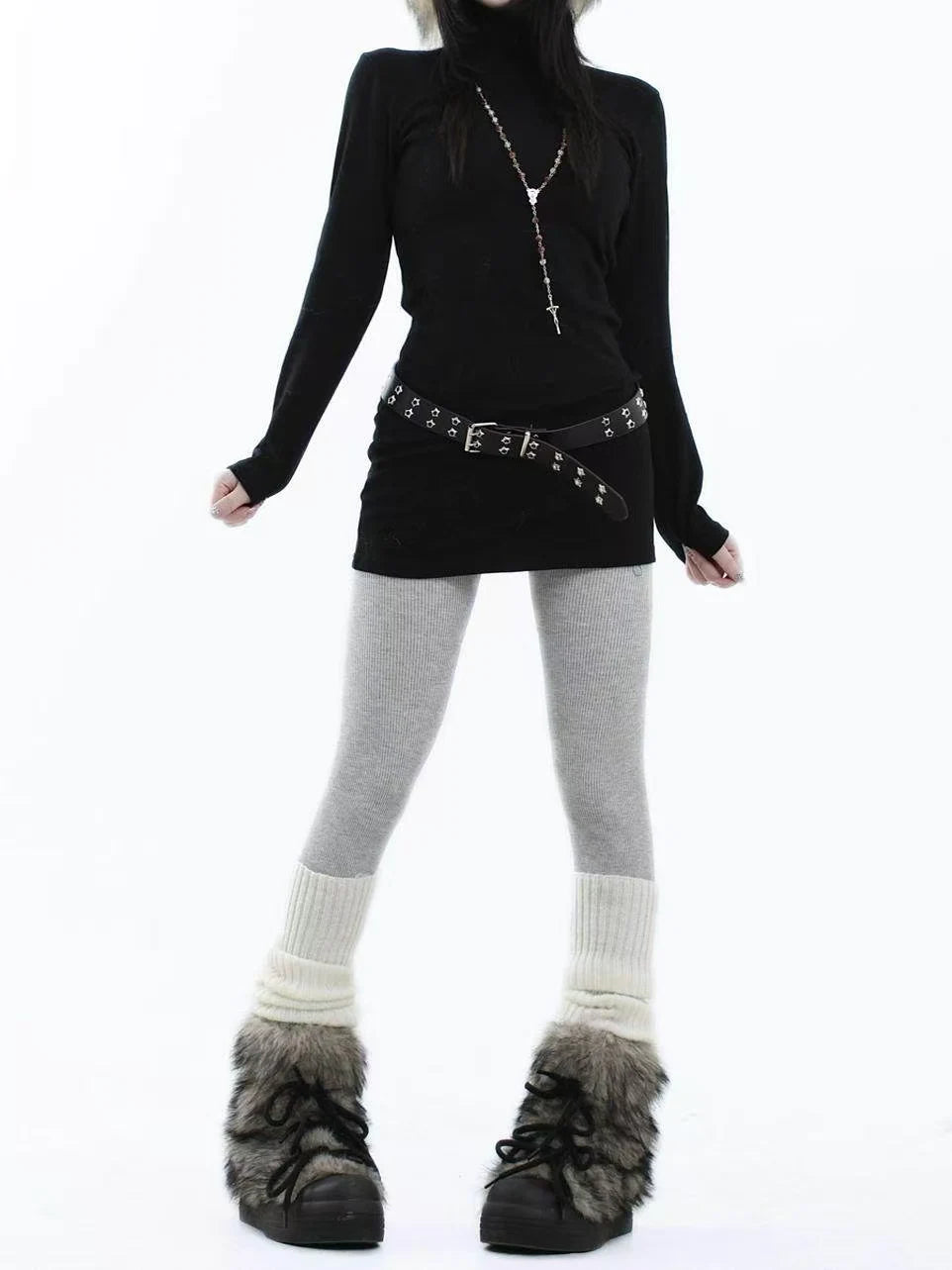 Vintage Slim Fit High Neck Layering Tee   OL2115