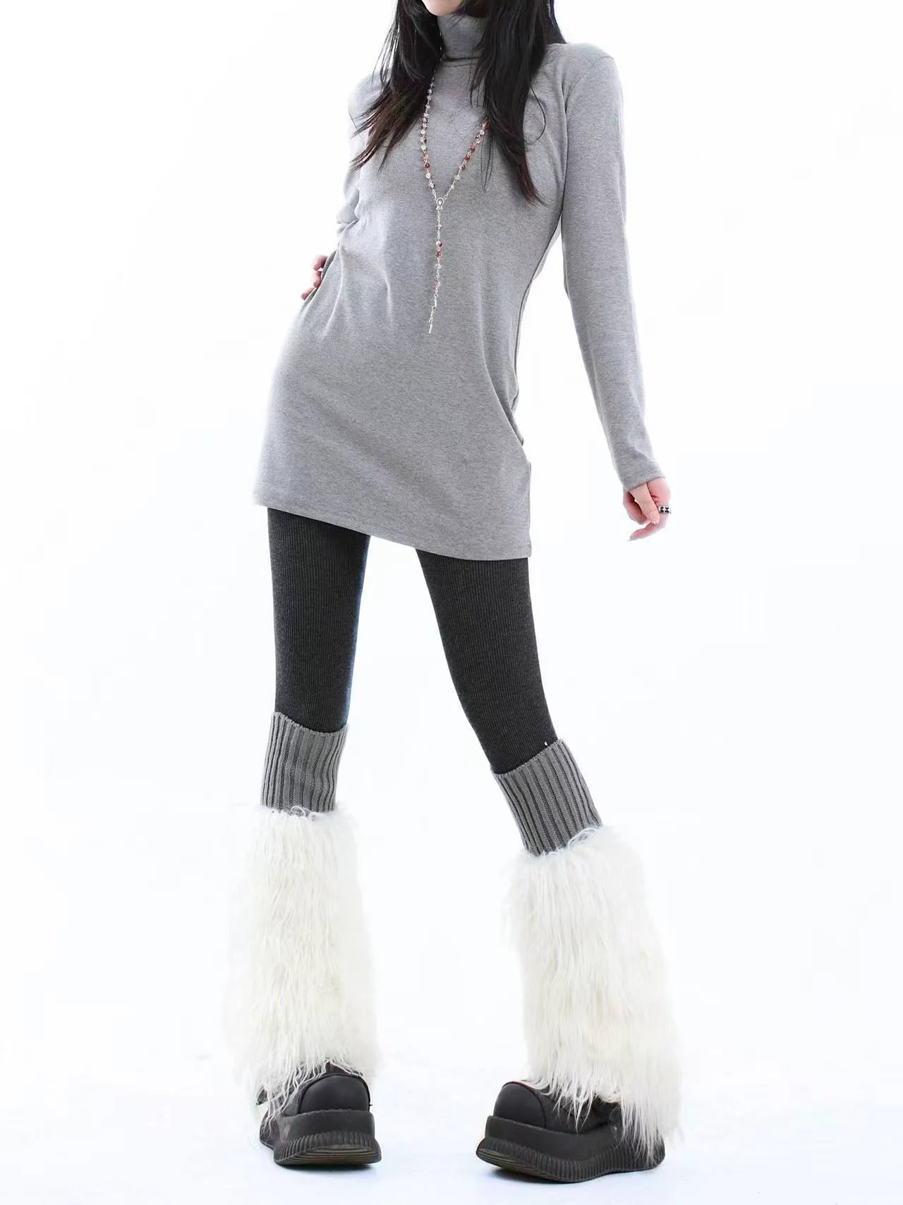 Vintage Slim Fit High Neck Layering Tee   oliviroa オリヴィオラ