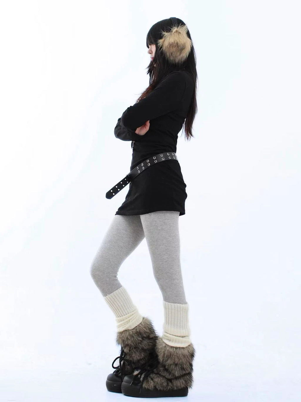 Vintage Slim Fit High Neck Layering Tee   OL2115