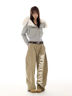 Star Print Faux Fur Hooded Sweatshirt   OL2116