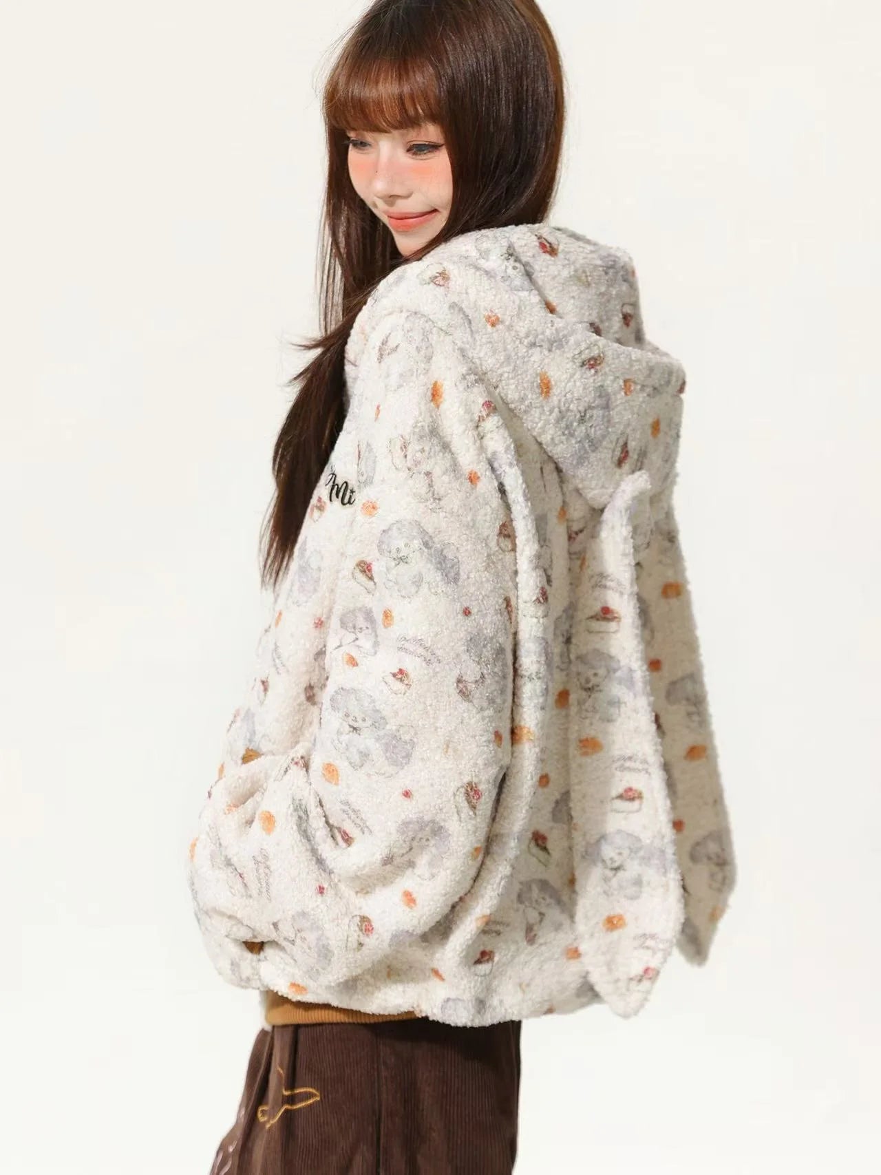 Playful Bunny Ear Hooded Jacket   oliviroa オリヴィオラ