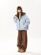 Retro Color Block Hooded Jacket   OL2130