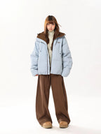 Retro Color Block Hooded Jacket   OL2130