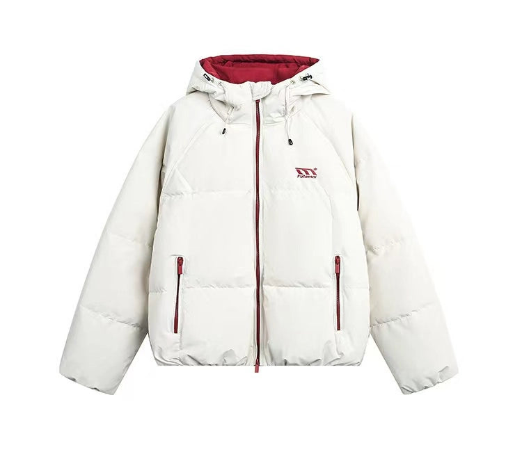 Retro Color Block Hooded Jacket   OL2130