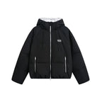 Retro Color Block Hooded Jacket   OL2130