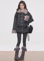 Waist Defined Tailored Coat OL2141