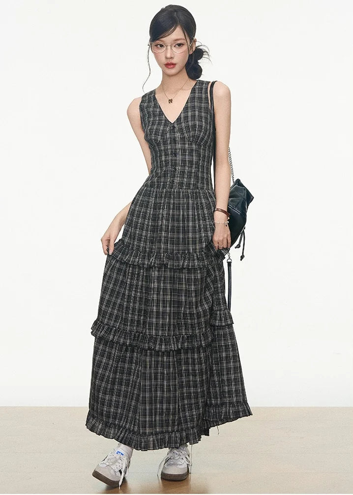 Relaxed Color Dot Cardigan Dress Set   OL2142