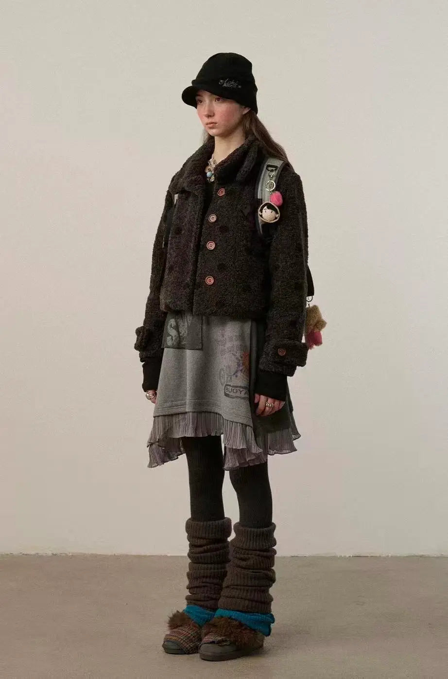 Short Sherpa Crop Jacket OL2155