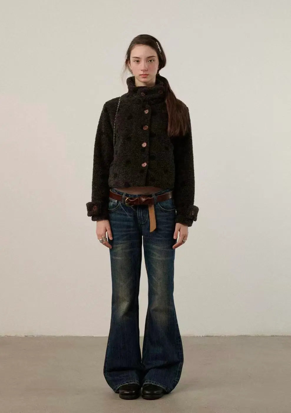 Short Sherpa Crop Jacket OL2155