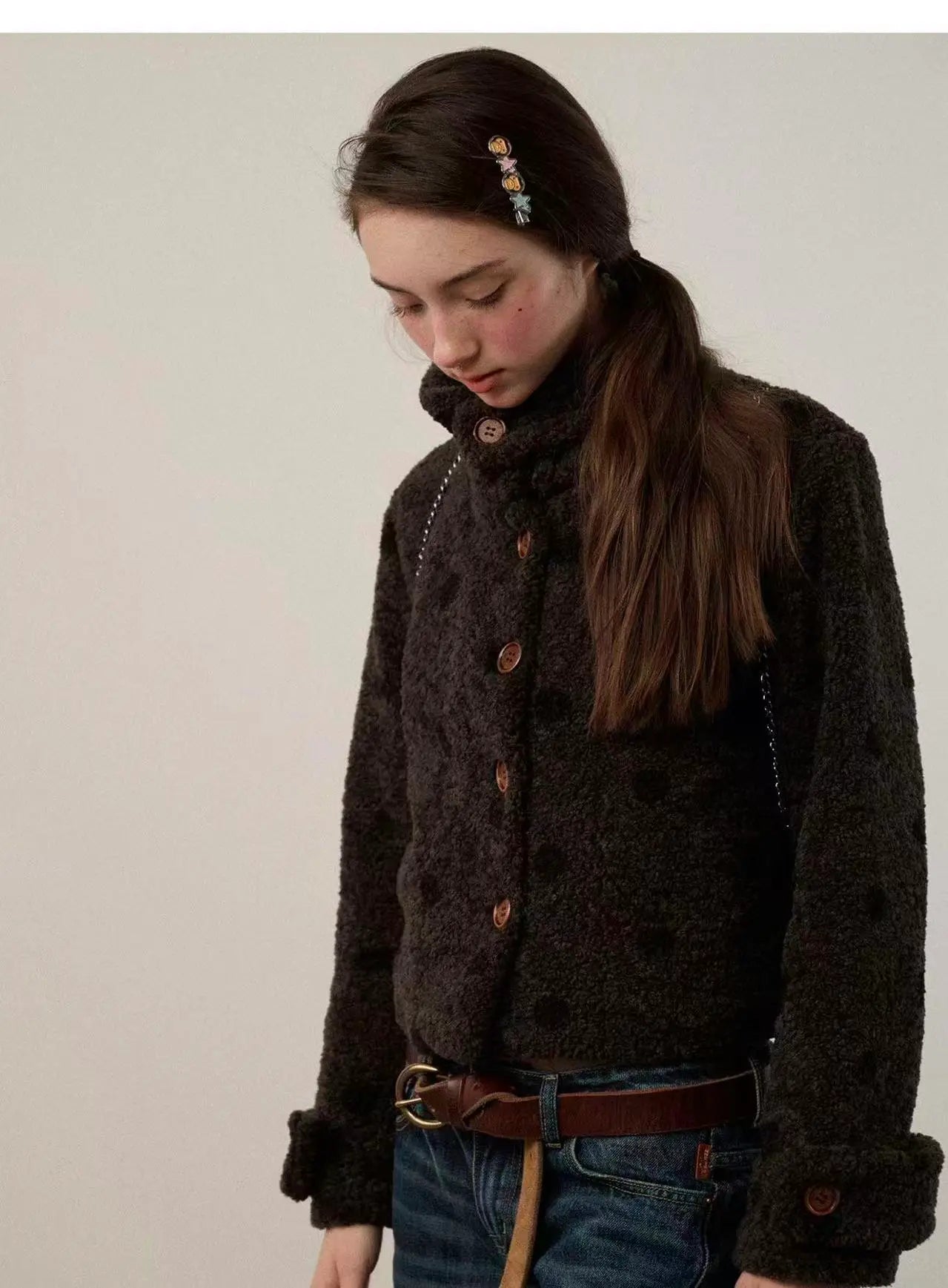 Short Sherpa Crop Jacket OL2155