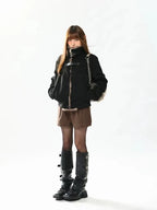 Moto Collar Padded Short Jacket OL2158