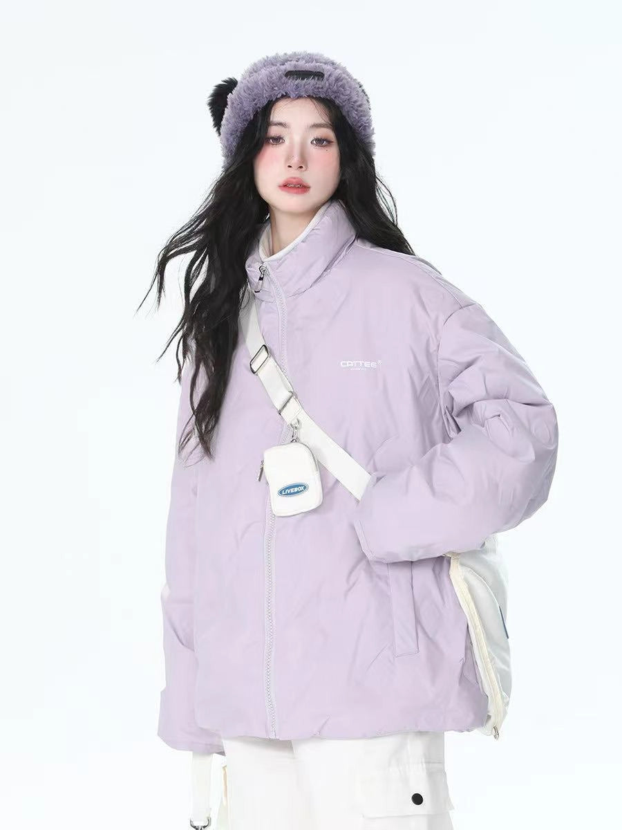 Stand Collar Oversized Down Jacket  oliviroa オリヴィオラ