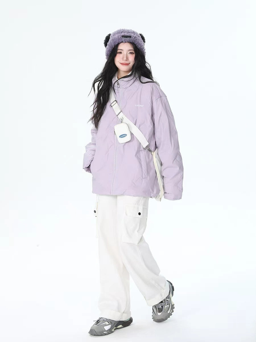 Stand Collar Oversized Down Jacket OL2159