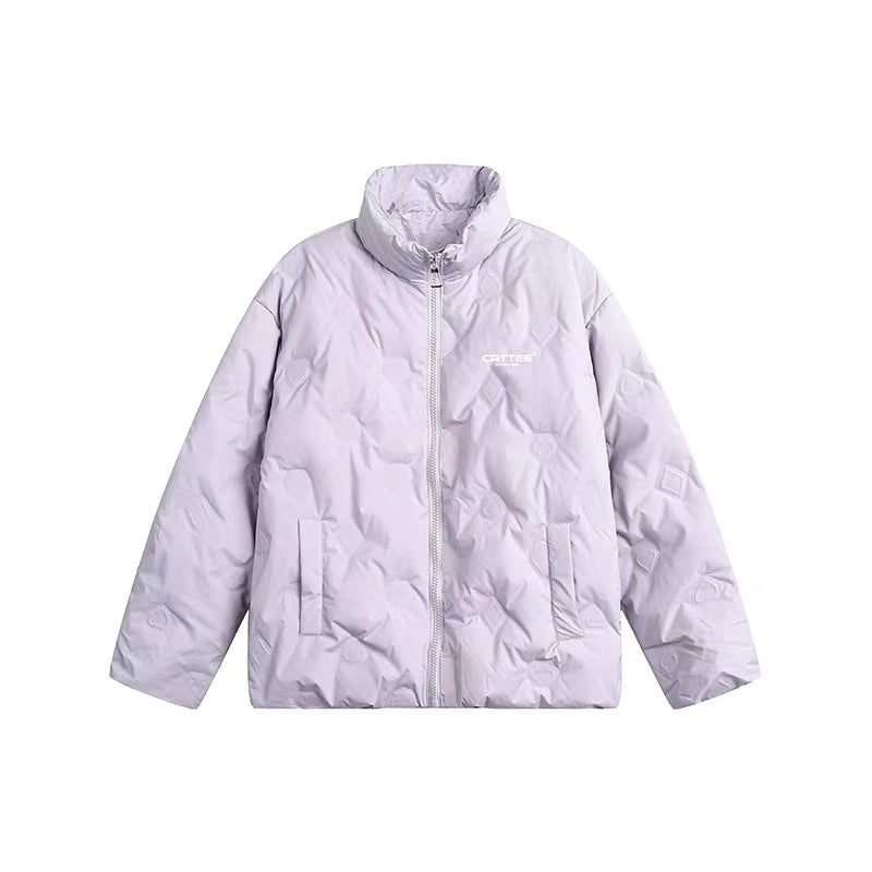 Stand Collar Oversized Down Jacket OL2159