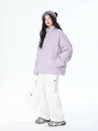 Stand Collar Oversized Down Jacket OL2159