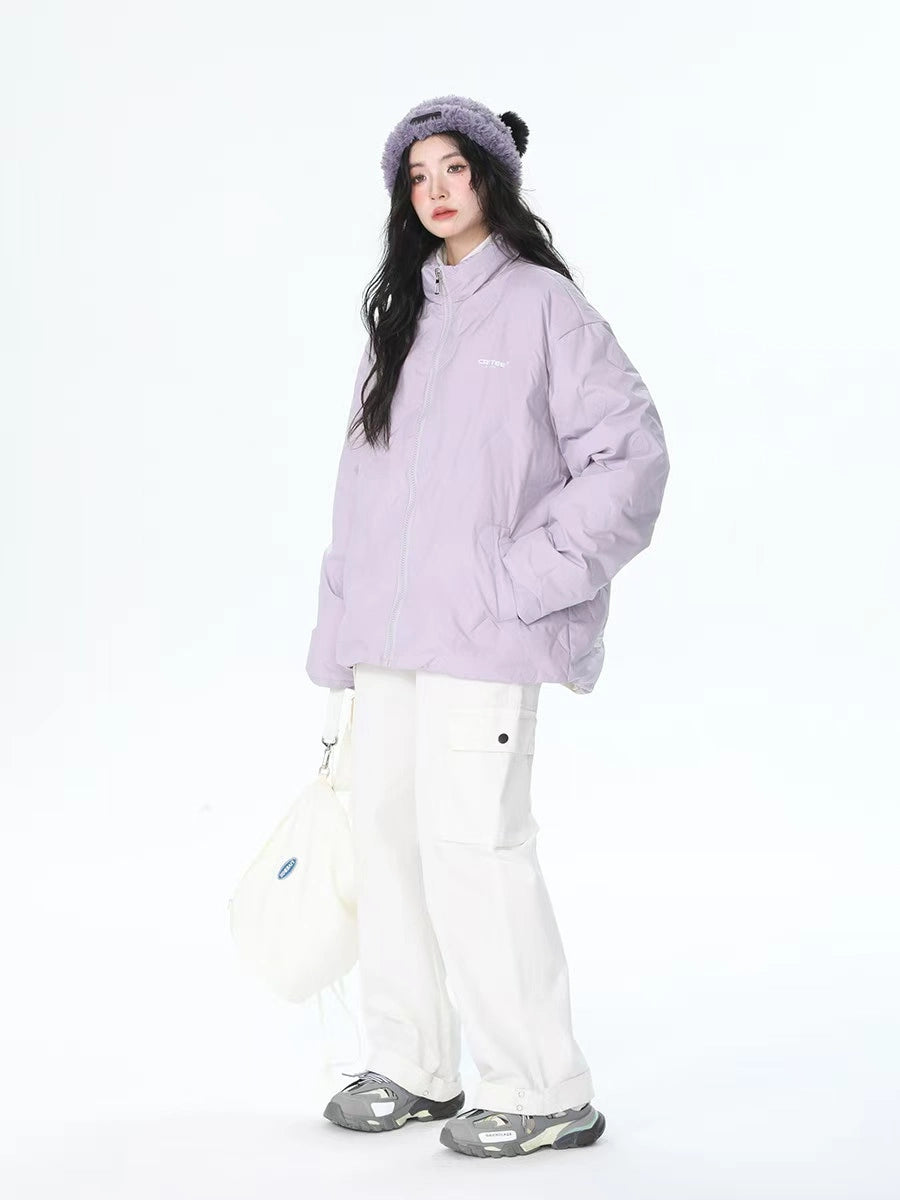 Stand Collar Oversized Down Jacket OL2159