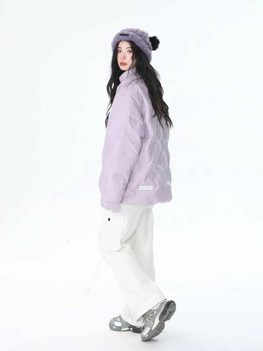 Stand Collar Oversized Down Jacket OL2159