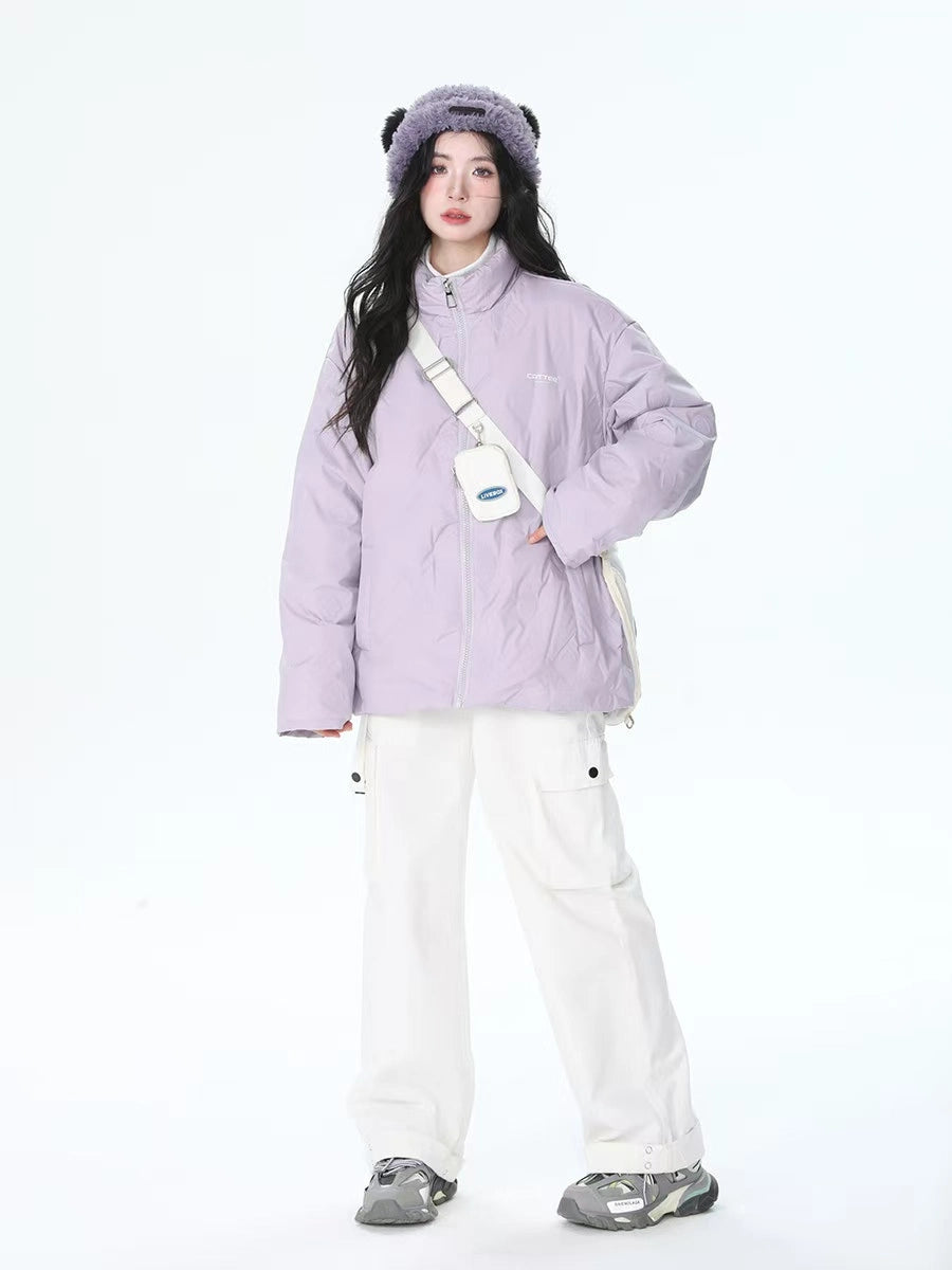 Stand Collar Oversized Down Jacket OL2159