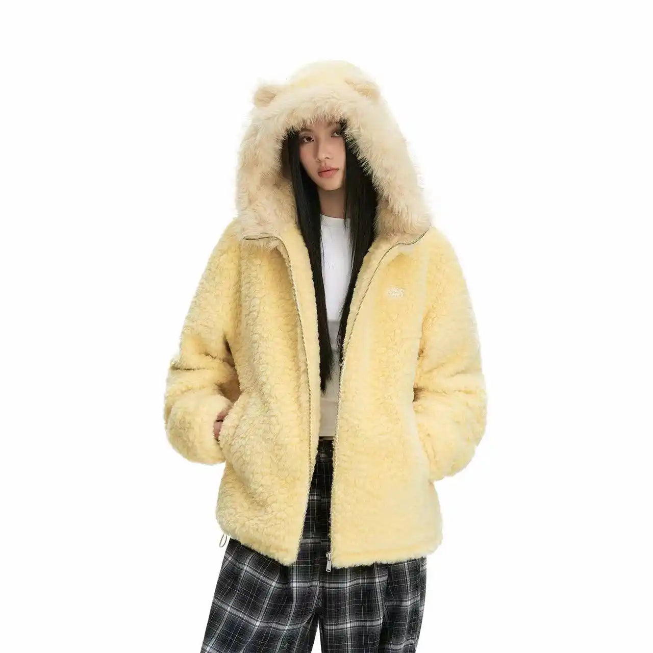 Bear Ear Hooded Puffer Jacket OL2165