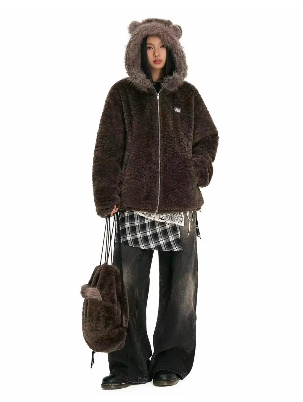 Bear Ear Hooded Puffer Jacket OL2165