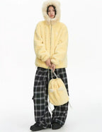 Bear Ear Hooded Puffer Jacket OL2165