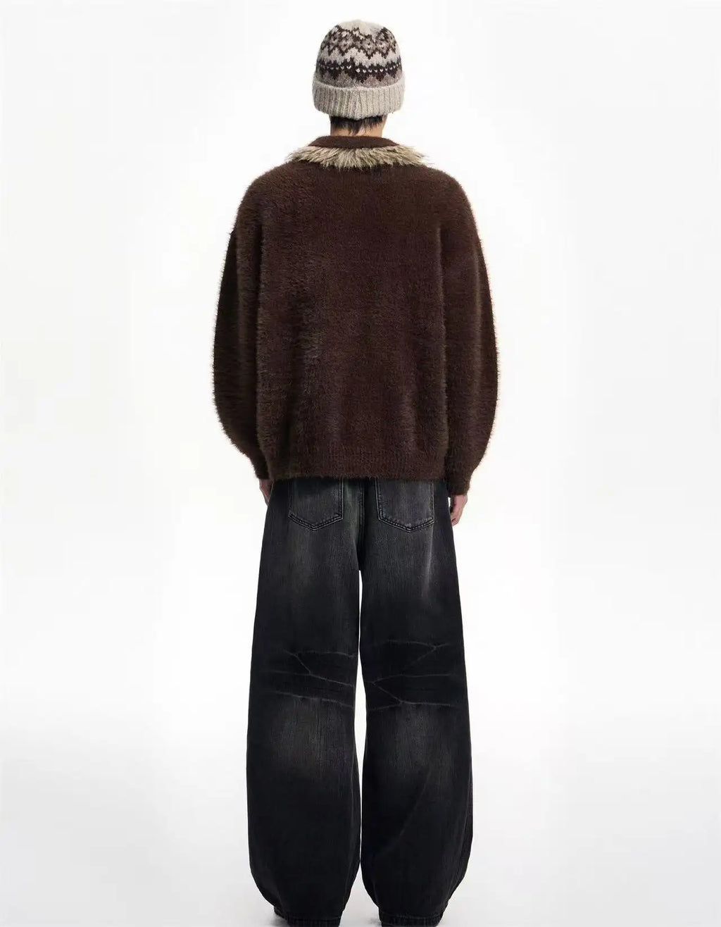 Contrast Collar Top with Detachable Design OL2166