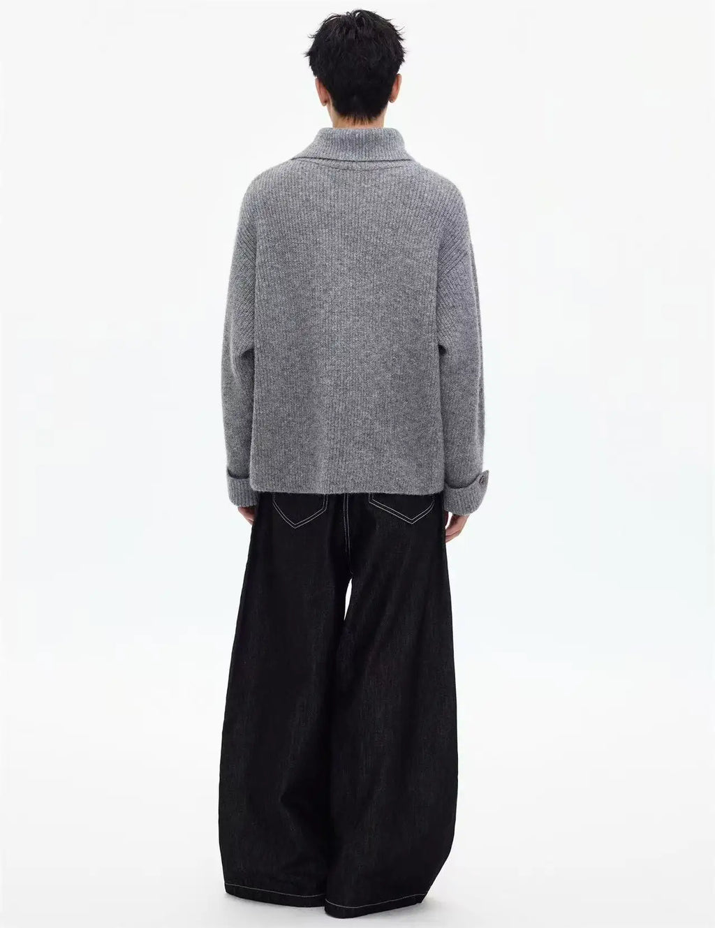 Asymmetric Front Top with Convertible Cuffs   OL2168