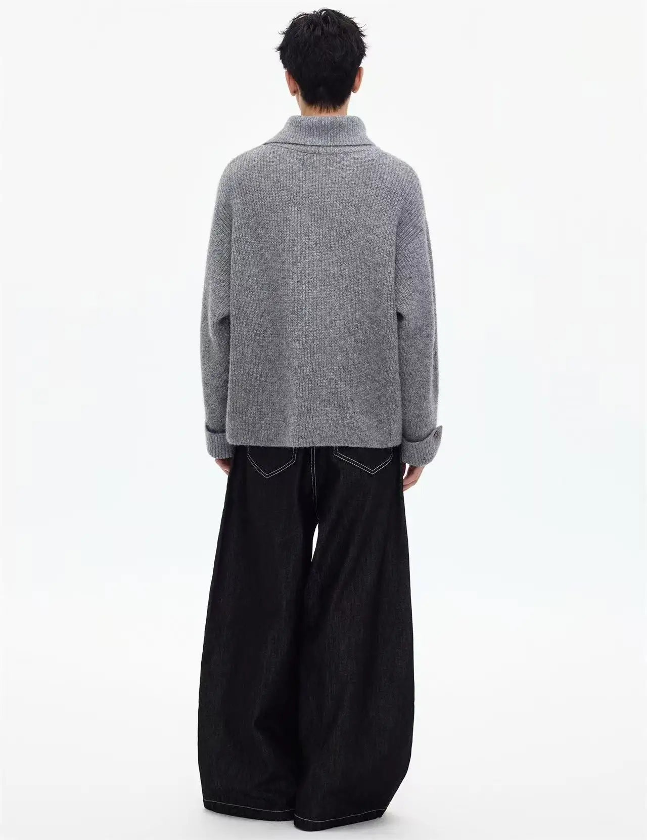 Asymmetric Front Top with Convertible Cuffs   OL2168