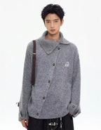 Asymmetric Front Top with Convertible Cuffs   oliviroa オリヴィオラ