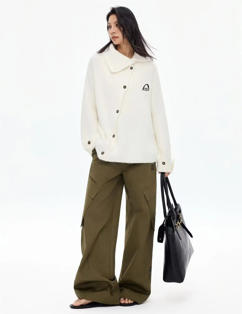 Asymmetric Front Top with Convertible Cuffs   OL2168