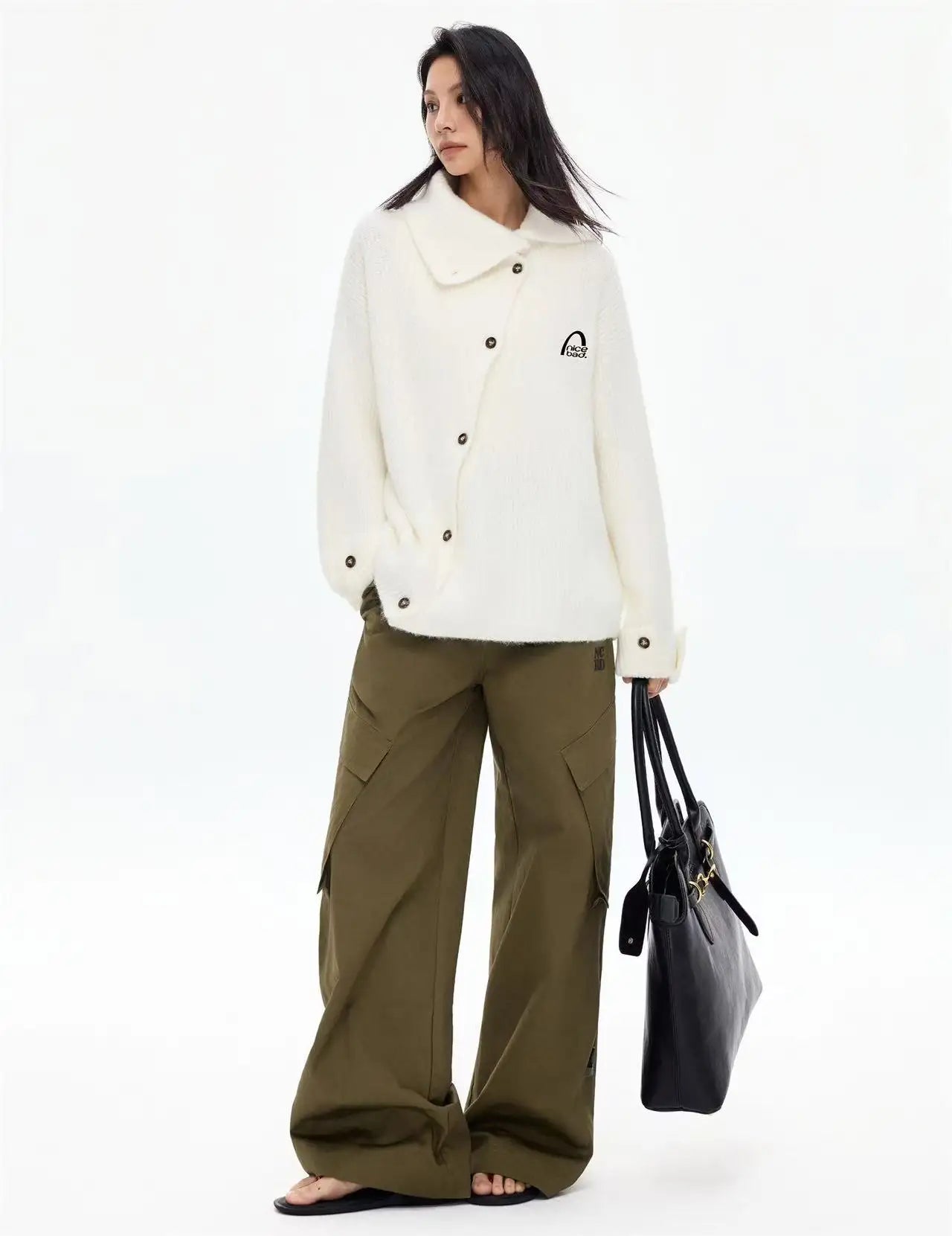 Asymmetric Front Top with Convertible Cuffs   OL2168