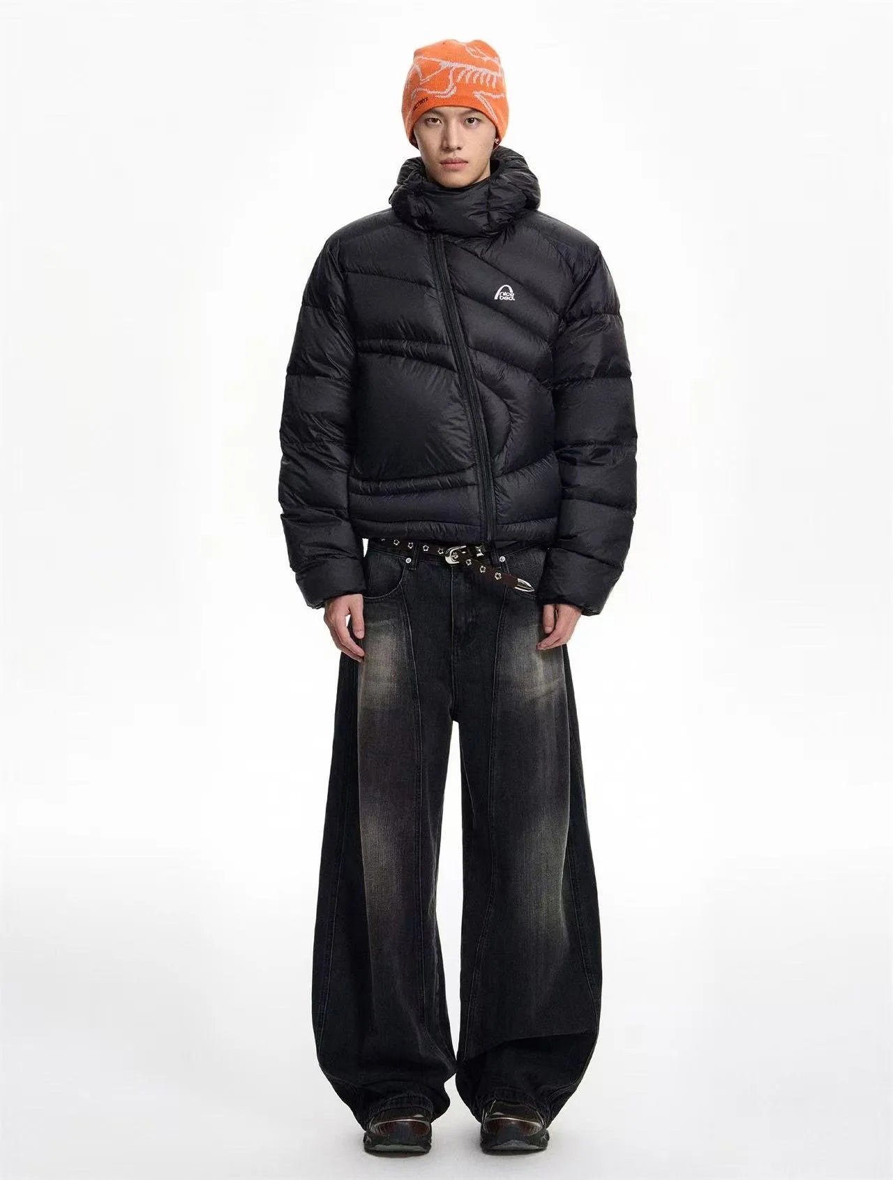 Lightweight Asymmetric Quilted Down Jacket   OL2169