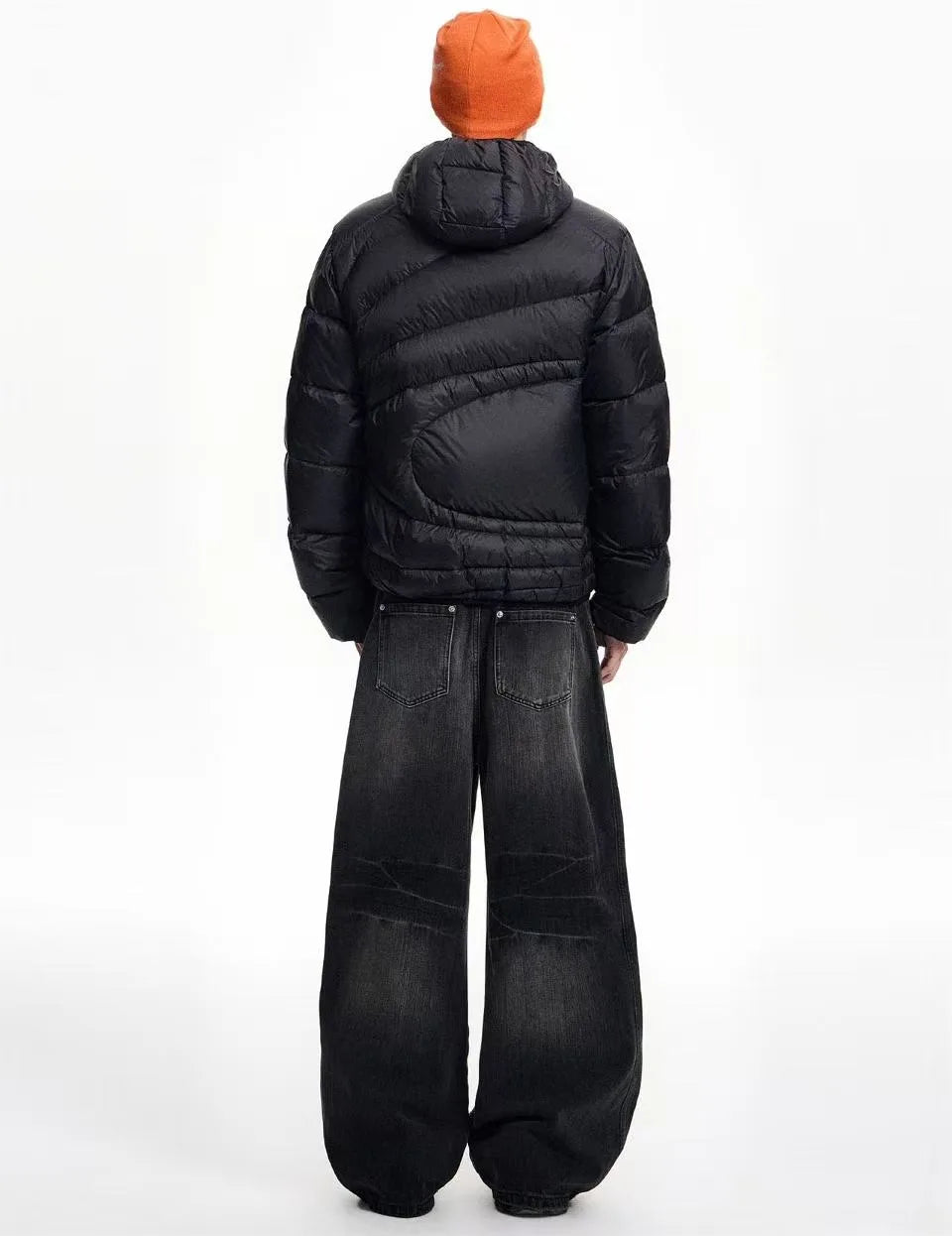 Lightweight Asymmetric Quilted Down Jacket   OL2169