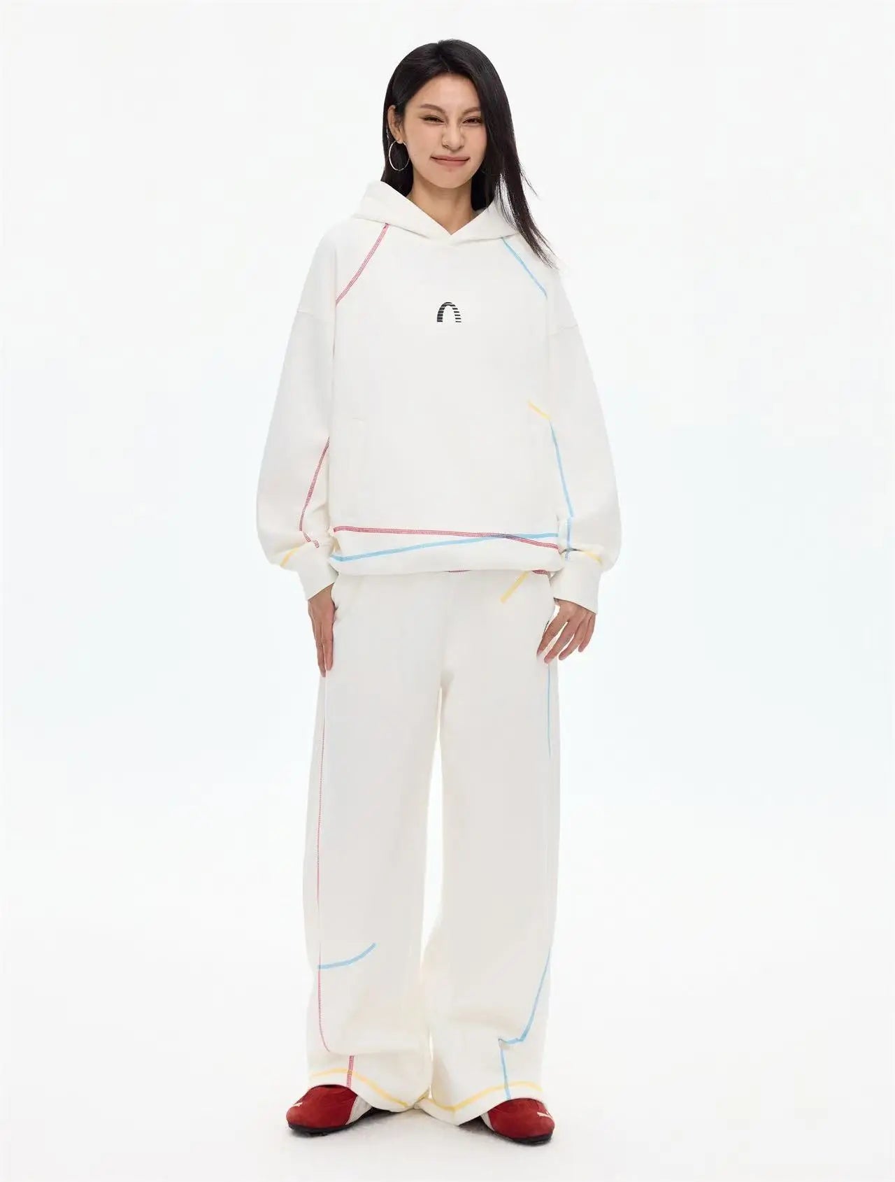 Colorful Irregular Hoodie   OL2172