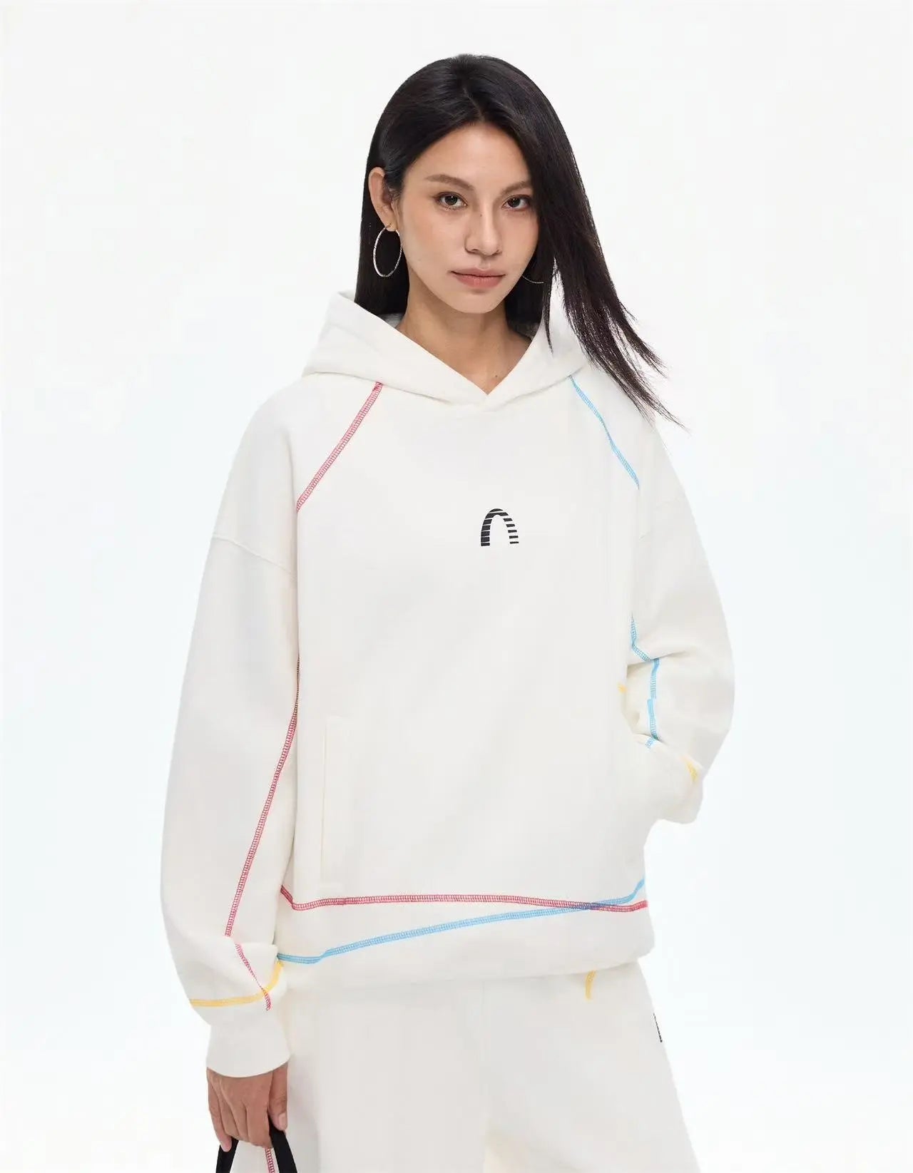 Colorful Irregular Hoodie   OL2172