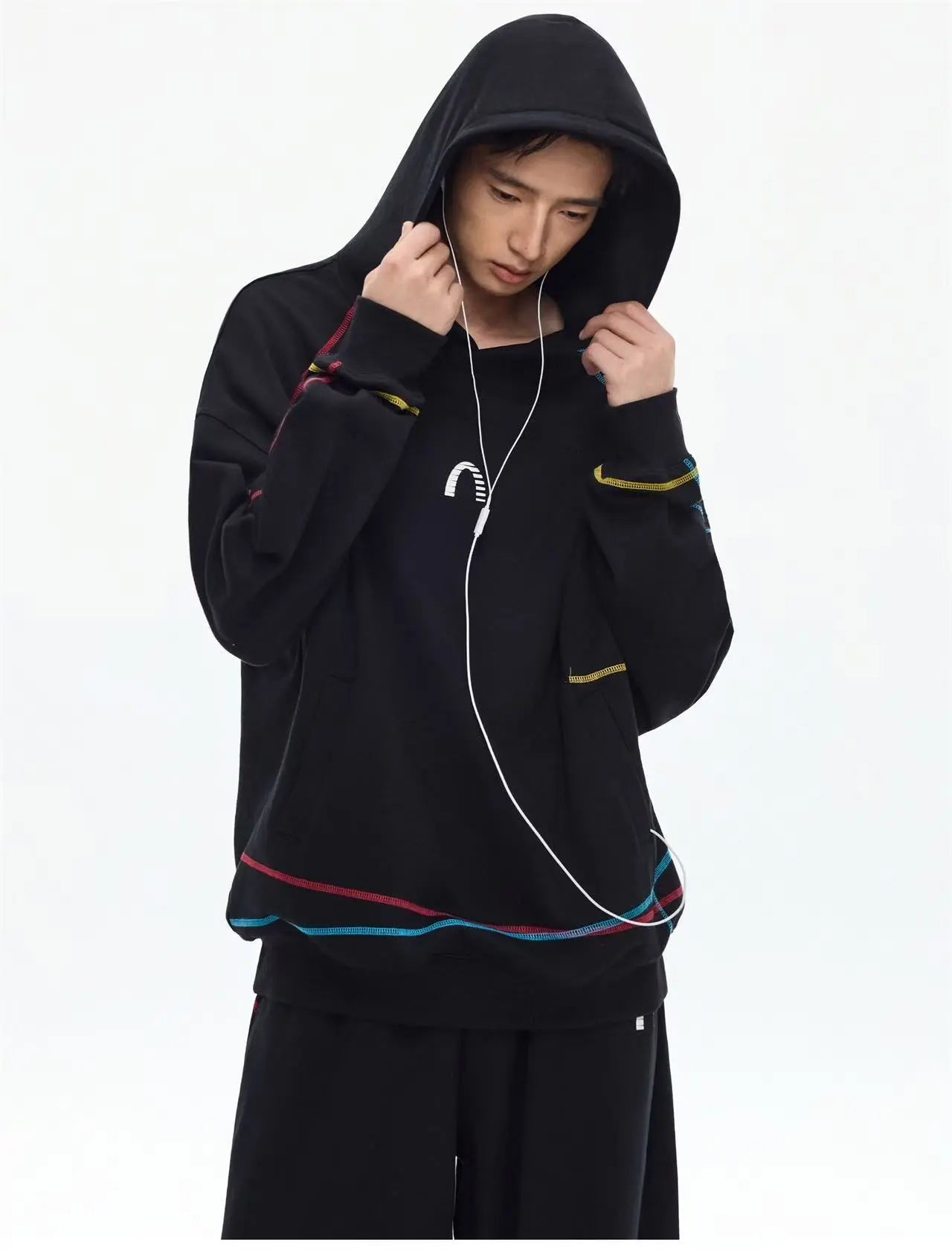 Colorful Irregular Hoodie   OL2172