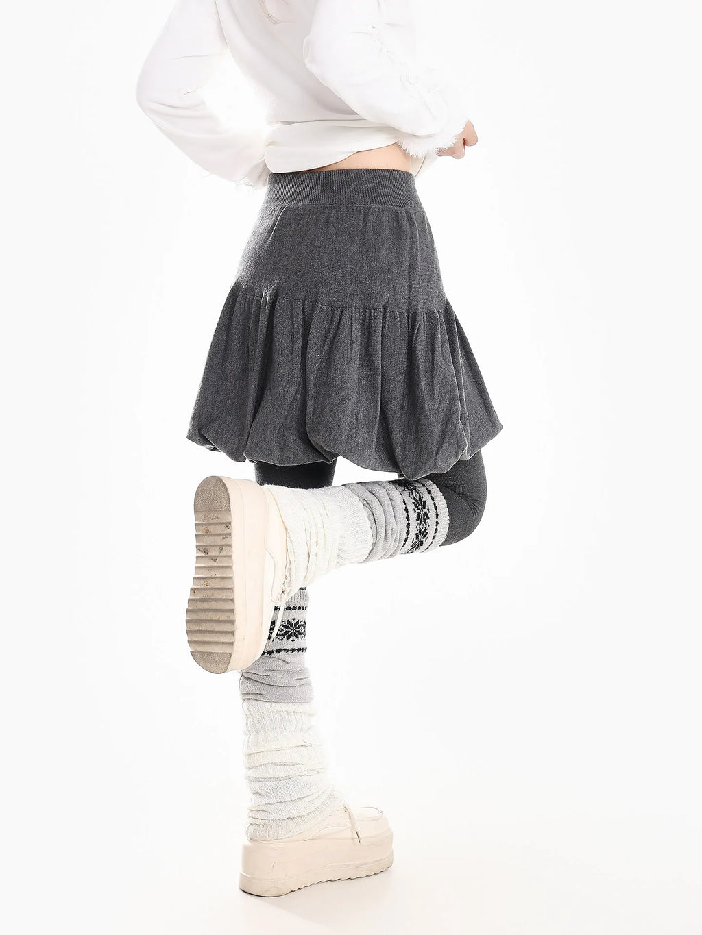 Retro Balloon Mini Skirt  OL2176