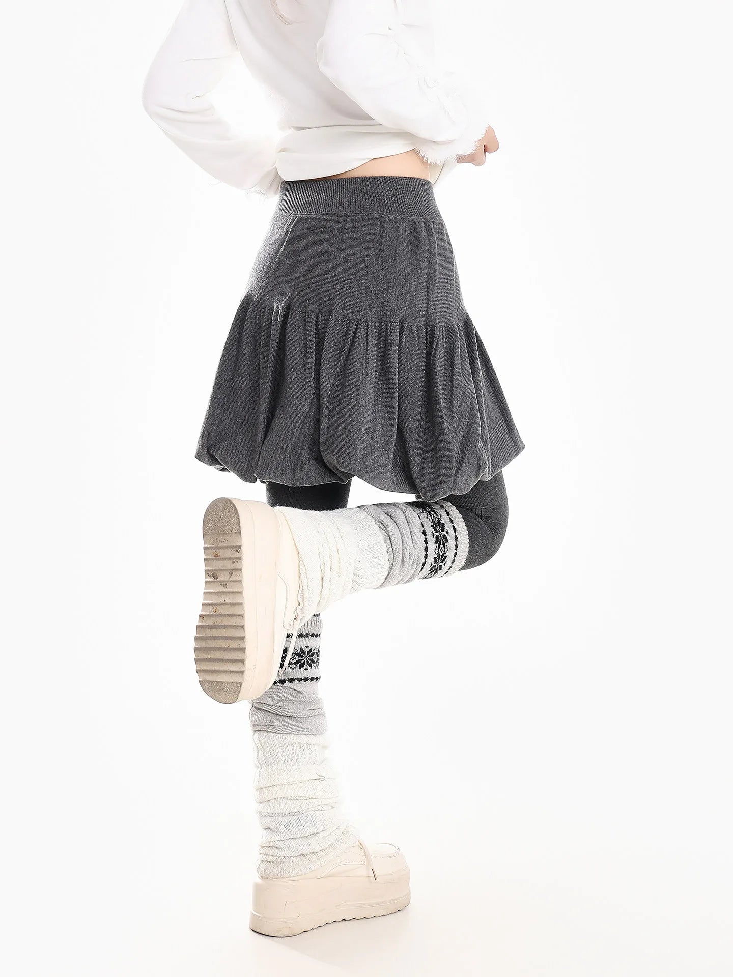 Retro Balloon Mini Skirt  OL2176