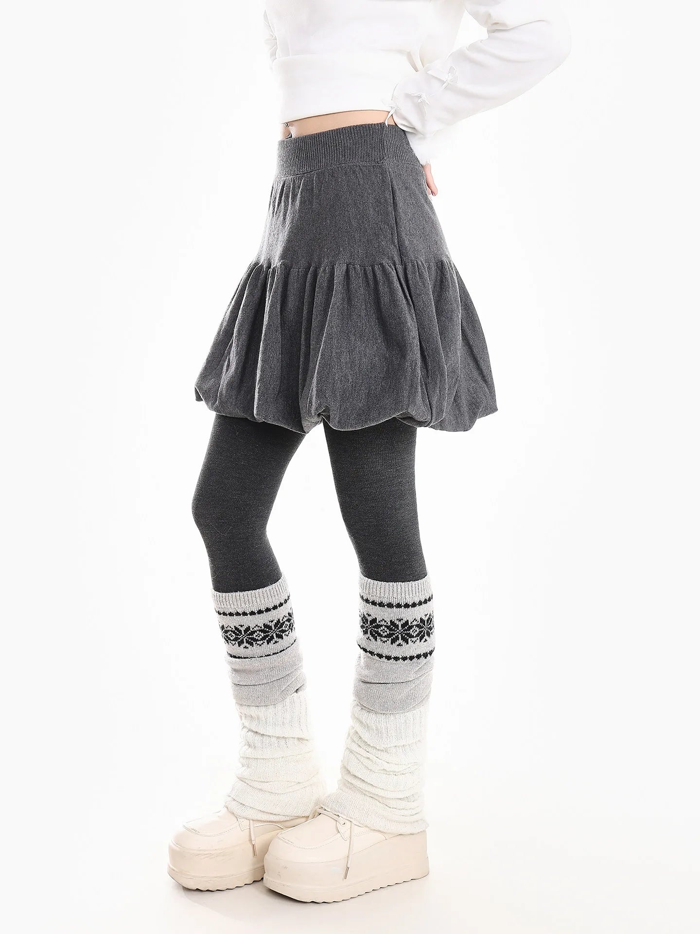 Retro Balloon Mini Skirt  oliviroa オリヴィオラ