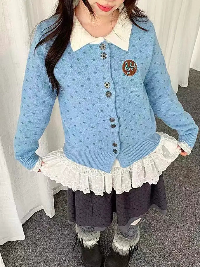 Sweet Polka Dot Button Cardigan   OL2181