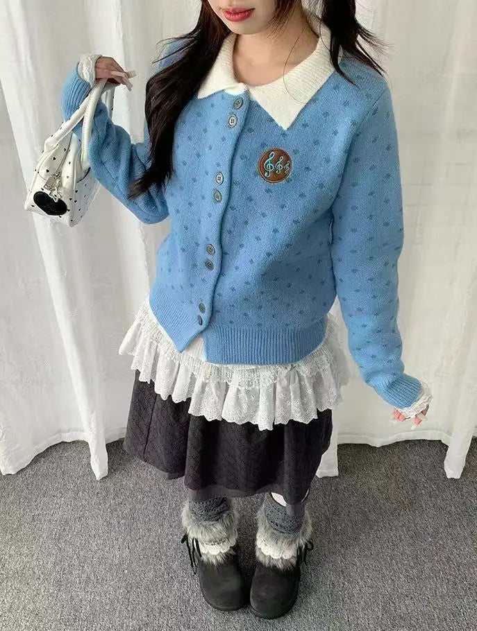 Sweet Polka Dot Button Cardigan   OL2181