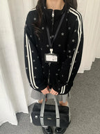 Star Crest Zip Sweat Jacket   oliviroa オリヴィオラ