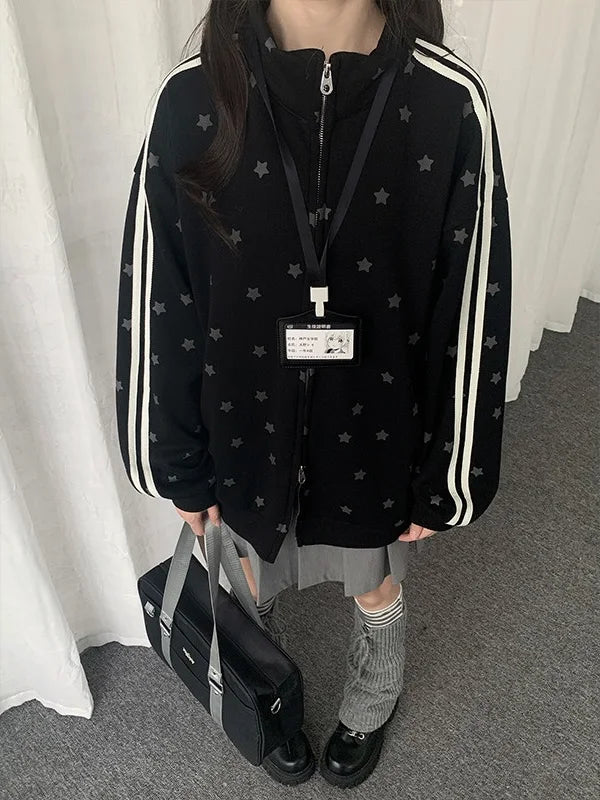 Star Crest Zip Sweat Jacket   oliviroa オリヴィオラ