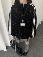 Star Crest Zip Sweat Jacket   oliviroa オリヴィオラ