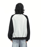 Embroidered Cat Zip Sweat Jacket   OL2189