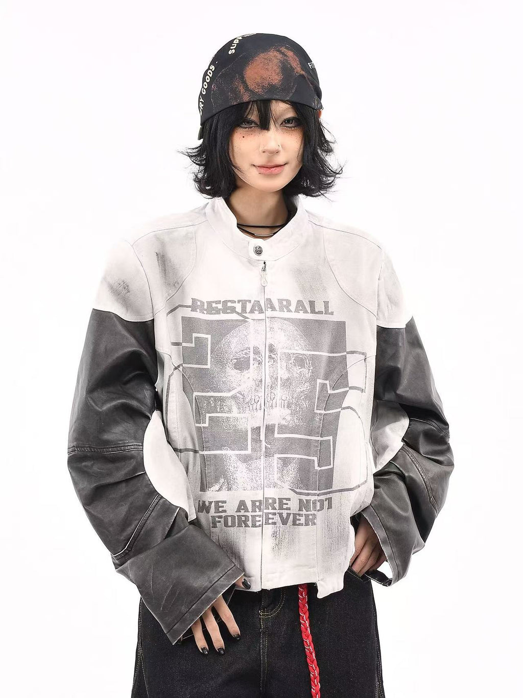 Vintage Skull Racing Jacket   oliviroa オリヴィオラ